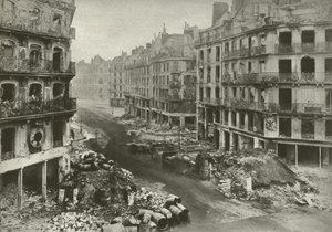 Rue De Rivoli, París, después de la semana que terminó la Comuna de French Photographer