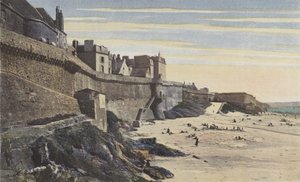 Saint-Malo, Las murallas, parte occidental (siglo XIII) de French Photographer