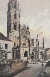 Saint-Pere-sous-Vezelay, Iglesia, fachada NO (antes de la restauración) de French Photographer