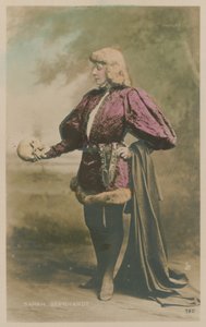 Sarah Bernhardt en traje como Hamlet de French Photographer