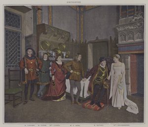 Escena de una producción de Gringoire, de Théodore de Banville de French Photographer
