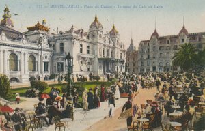 Terraza del Café de París, Place du Casino, Monte Carlo de French Photographer