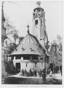 El Pabellón Finlandés en la Rue des Nations en la Exposición Universal de 1900, París de French Photographer