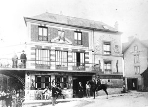 El Hotel Fournaise en Chatou, c.1880 de French Photographer