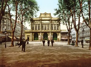 El Teatro Municipal en Béziers, Francia, 1890-1900 de French Photographer