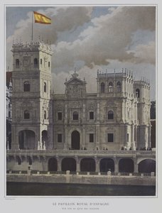 El pabellón de España en la Exposición Universal 1900, París de French Photographer
