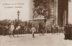El desfile de la victoria, General Gouraud de French Photographer