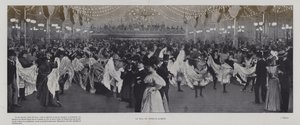 El salón de baile en el Moulin Rouge, París