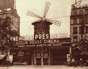 El cabaret y cine "Le Moulin Rouge" en París de French Photographer