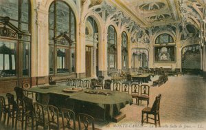 La nueva sala de juegos en un casino de Monte Carlo de French Photographer