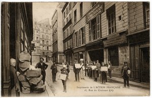 La liberación de los vendedores de periódicos de la imprenta Action Francaise de French Photographer