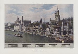 La orilla derecha del Sena durante la Exposición Universal 1900, París de French Photographer