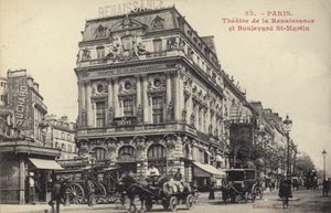 Teatro de la Renaissance y Boulevard St Martin, París de French Photographer