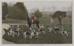 Tom Firr y los sabuesos de la Quorn Hunt, Leicestershire de French Photographer