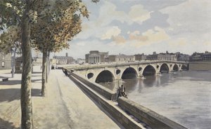 Toulouse, Pont-Neuf, Vista río arriba en la orilla izquierda del Garona de French Photographer
