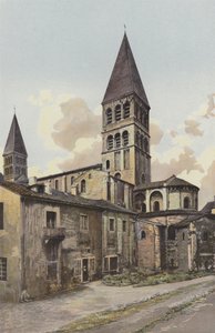 Tournus, Iglesia, campanario y ábside de French Photographer