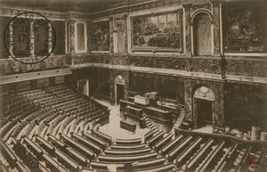Congreso de Versalles. Postal enviada en 1913.