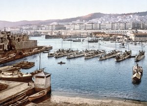 Vista del puerto de Argel desde el Almirantazgo de French Photographer
