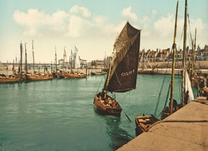 Vista del puerto de Calais, 1890-1900 de French Photographer