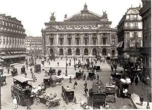 Vista de la Ópera de París, 1890-99 de French Photographer
