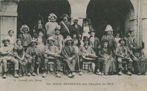 Boda de Bressan Ebaudes en 1913 de French Photographer