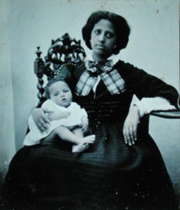 Esposa de Élisée Reclus (1830-1905), c.1860 de French Photographer