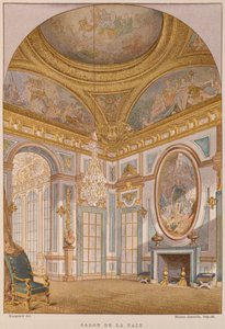 Salón de la Paz del siglo XVII, Chateau de Versailles, ilustración del Dictionnaire de l