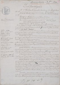 2do documento de contrato relacionado con La Comedia Humana entre Honoré de Balzac (1799-1850) y Hetzel, Paulin, Dubochet y el editor Charles Furne, 2 de octubre de 1841 de French School