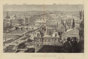 Vista Aérea de París desde el Techo de St Gervais de French School