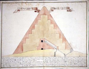 Una sección transversal de las pirámides de Egipto