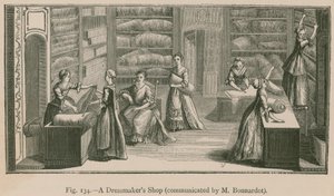 Una tienda de modistas (comunicado por M. Bonnardot)