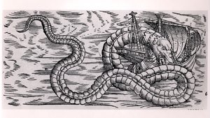 Un gigante serpiente marina de French School