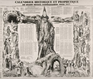 Calendario Histórico y Profético de Michel Nostradame (Nostradamus) (1503-66) 1847