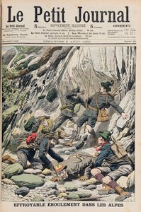 Un Horrible Desprendimiento de Rocas en Tirol, ilustración de 