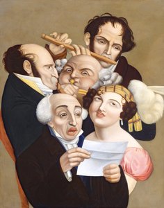 Un grupo musical, c.1830 de French School