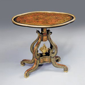 Mesa ocasional "Boulle" de Napoleón III, mediados del siglo XIX de French School