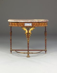 Una consola Napoleón III, al estilo de Jacob, por Maison Millet, París, c.1865 de French School