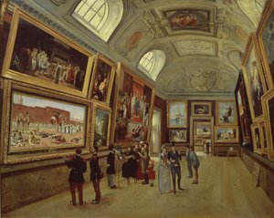 Una galería de arte en el Museo de Luxemburgo, 1883-85