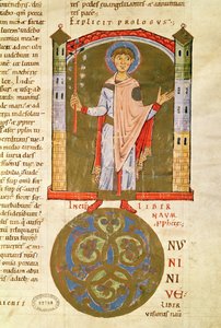 Un profeta, de la Biblia de Saint-Andre aux-Bois