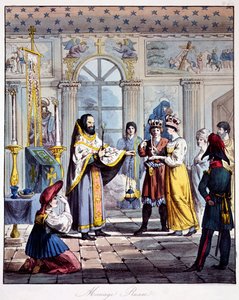 Un Matrimonio Ortodoxo Ruso, principios del siglo XIX