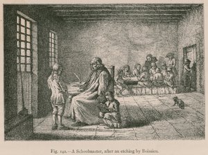 Un maestro de escuela, después de un grabado de Boissieu de French School