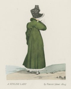 Una dama elegante (alrededor de 1814) de French School