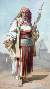 Una mujer valaca, ilustración de 