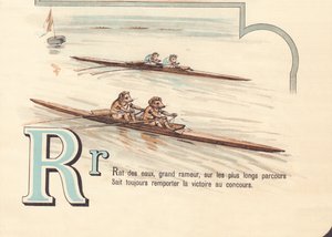 A: Rata de agua, gran remero, en las rutas más largas siempre sabe cómo ganar la competencia de French School