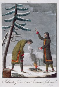 Un hombre Yakut haciendo un juramento solemne, 1811