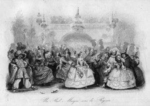 Un baile de máscaras bajo la regencia (canción "El carnaval" de Marc-Antoine Madeleine Desaugiers)