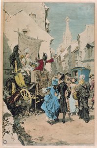 Un charlatán vendiendo un elixir de la juventud, siglo XVIII-XIX de French School