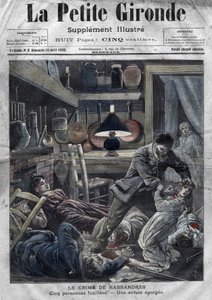 Una familia asesinada: asesinato de la familia Leblond por Caillard, un enloquecido, en Nassandres, cerca de Bernay. Portada de 