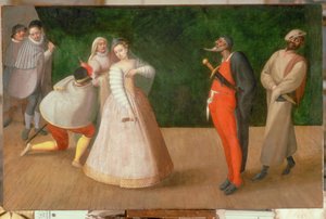 Una representación de la Commedia dell