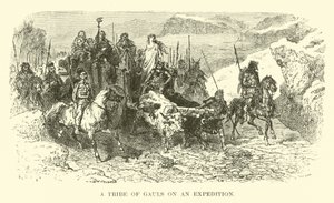 Una tribu de galos en una expedición